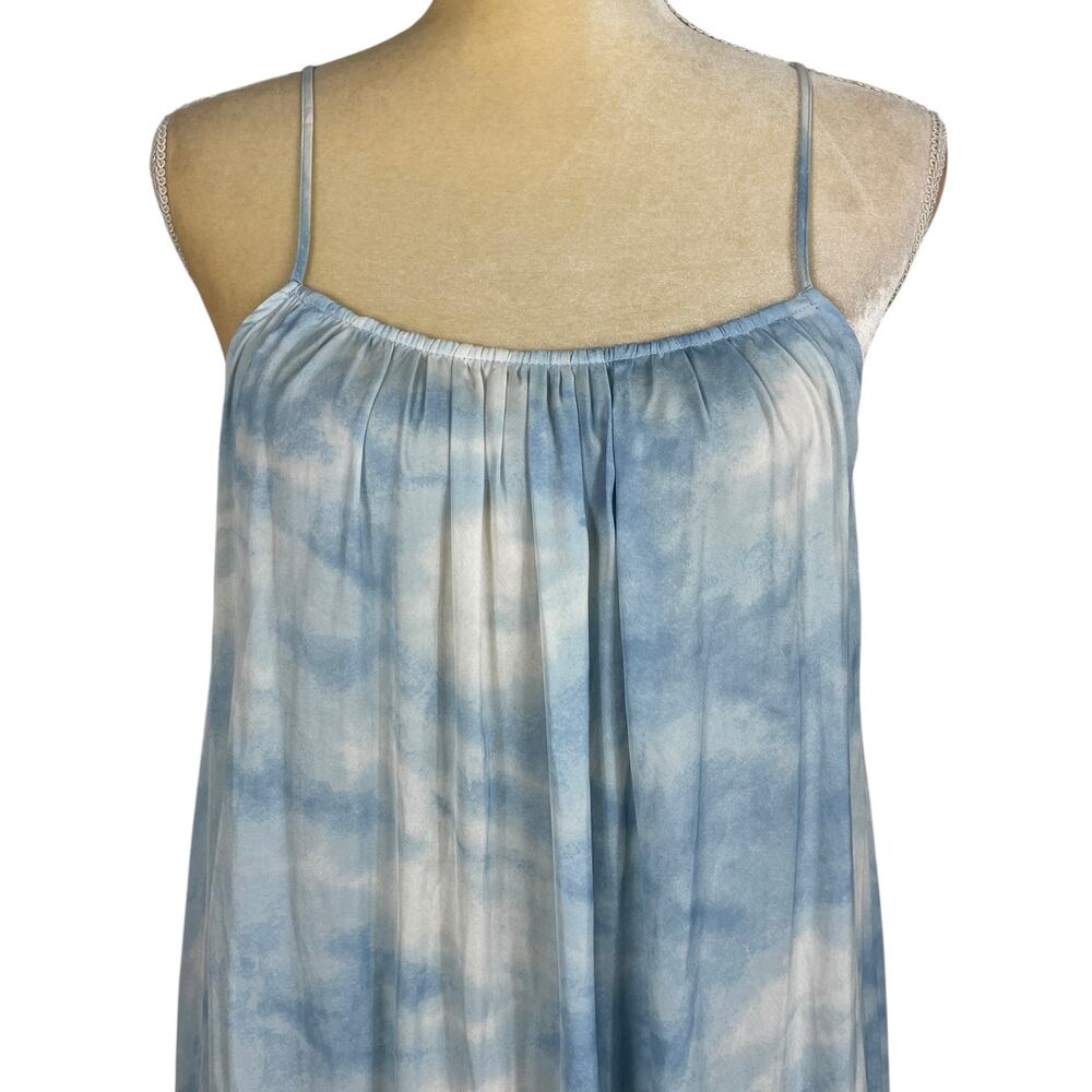 Free People Full On Maxi Slip Dress in Sea Combo XS Beachy Resort Vacation Boho - Picture 7 of 13